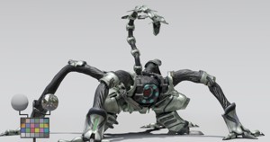 SPIDER DROID - RIGGED/POSABLE - STL FILE INCLUDED