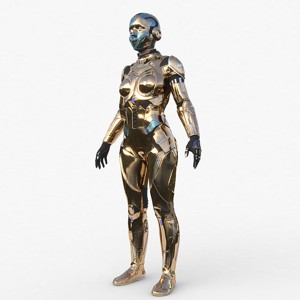 Cyborg Woman Gold 
