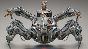 Spider Robot Mech Advanced - Rigged Animated