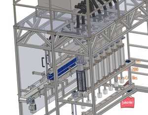 industrial 3D model Petroleum filling machine