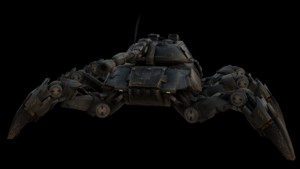 Spider Legged Tank 3D Model Futuristic Mecha Vehicle