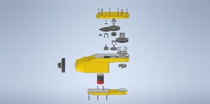 Welding robot forearm gea...