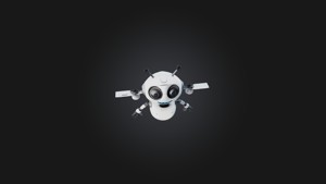 Cartoon Robot Drone