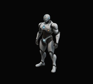 Robot Superhero Rigged