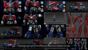 Transformers One Optimus Prime Robot and Vehicle Form Collection
