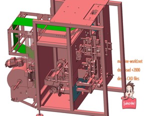 industrial 3D model Snack vertical packaging machine