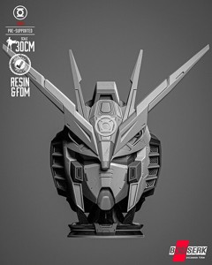 B3DSERK Gundam Portrait Bust