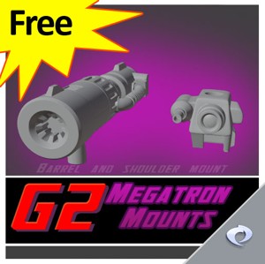 G2 MEGATRON SHOULDER MOUNT AND BARREL
