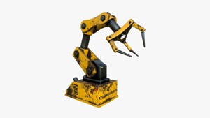 Robotic Hand A03 Yellow - Machinery Industrial Design