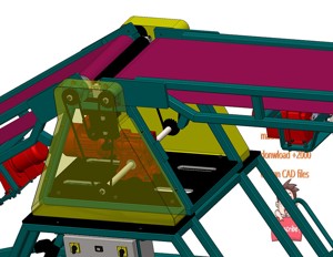 industrial 3D model Adjustable conveyor belt