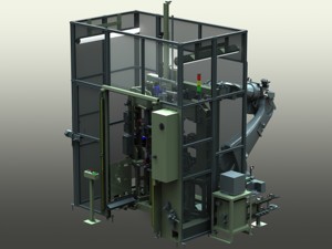 SPOT WELDING MACHINE OF CROSSMEMBER SUB-ASSY