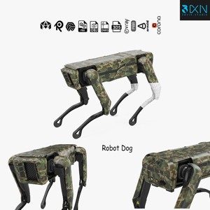 Modern Robot Dog Army Color