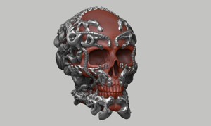 SKULL ROBOT HEAD A44 (1)