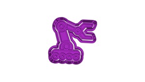 ROBOT (10) CUTTER AND STAMP, COOKIE CUTTER, FORM STAMP, COOKIE CUTTER, FORM