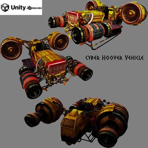 Cyber Hoover Vehicle Game ready High quality
