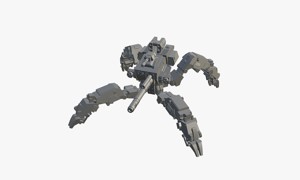 Spider gun walker