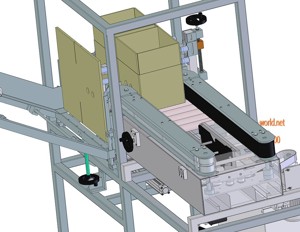 industrial 3D model carton folding machine