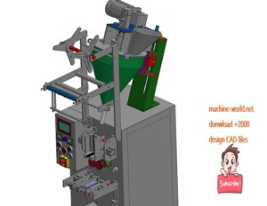 industrial 3D model Screw packaging machine