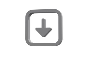 3d arrow alt square down