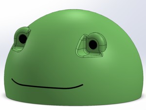 3D Frog Body Top Half