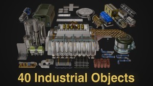 sci-fi Parts and industrial Objects
