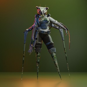 Dolrio sci-fi Female Robot Character