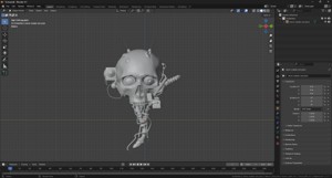 SERVO-SKULL WITH CIGAR