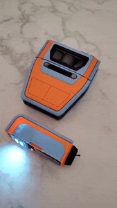 PIP DROID + WHITE & BLACK HEAD DOCKING STATION FROM STAR WARS: THE ACOLYTE TV SHOW