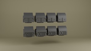 UNCEASING SHOULDER BLOCK NUMERALS