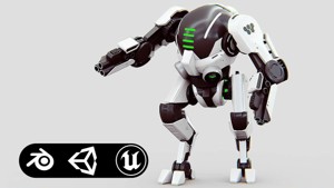 ROBOCOP Z-500  Rigged for Unreal Engine - Unity - MIXAMO 