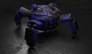 Space Explorer robot Sci Fi game-ready model