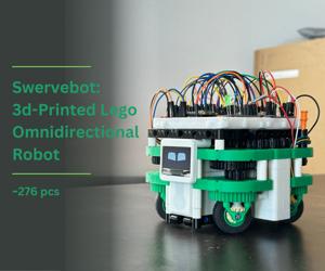 Swervebot: 3d-Printed Lego-compatible Omnidirectional Robot