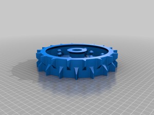 Terrain wheels for redback and worx lawnmower robots