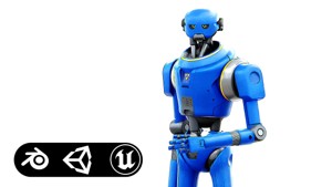PROTOCOL DROID V-2 Rigged for Unreal Engine - Unity - MIXAMO