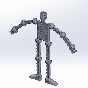 ROBOT ARTICULATE BRICKS COMPATIBLE