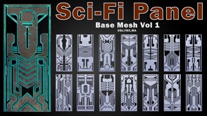 Sci-fi Panels Base Mesh Vol 1 