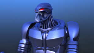 Futuristic Bass Player Robot
