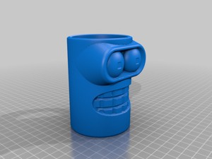 Bender bust coffee cup