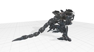 A Walking Robot Lowpoly Model