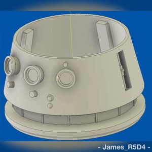 R5-D4 dome - alternative for 'LittleBits' droid