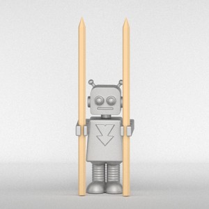 RETRO ROBOT PENCIL HOLDER