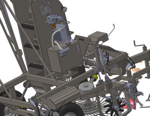 industrial 3D model Sugar beet harvester
