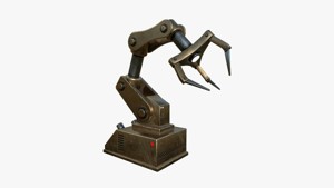 Robotic Hand A07 Bronze - Machinery Industrial Design