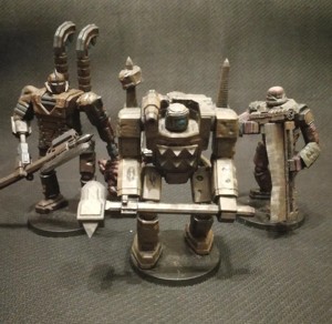 Fighting Mecha Robots in the post apocalypse