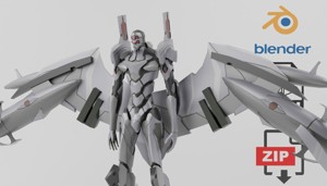Evangelion EVA EURO Textured Lowpoly