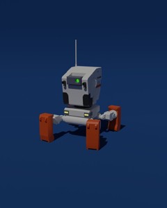 K-A1000 Tiny MechBot -low poly