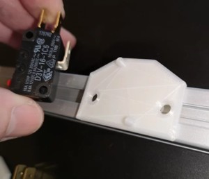 Microswitch bracket holder robot end stop