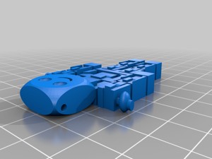 Pico Robot Flexi Keychain 100% printable