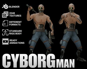 Cyberpunk Samurai Character