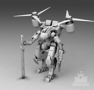  A robot with blades